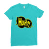 huh bang pow boom splat carto Ladies Fitted T-Shirt