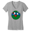 who watches the pizza Women's V-Neck T-Shirt