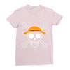 luffy pirate flag Ladies Fitted T-Shirt