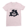 big shark little fish Ladies Fitted T-Shirt