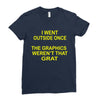 i went outside once Ladies Fitted T-Shirt