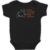 couple biker Baby Bodysuit