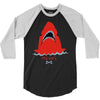 red blue shark 3/4 Sleeve Shirt