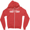 skeleton hands halloween funny Zipper Hoodie