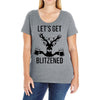 let's get blitzened Ladies Curvy T-Shirt