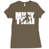 muay thai mma gym sport gym train Ladies Fitted T-Shirt