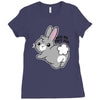 kiss my soft ass Ladies Fitted T-Shirt