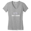 Cat Says Not Today Women's V-Neck T-Shirt