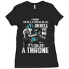 i know there a special place in hell for me Ladies Fitted T-Shirt