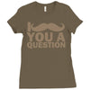 i mustache you a question Ladies Fitted T-Shirt