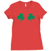shamrock boobs Ladies Fitted T-Shirt