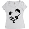 panda Women's Triblend Scoop T-shirt