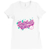 softball diva neon Ladies Fitted T-Shirt