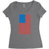 american flag Women's Triblend Scoop T-shirt