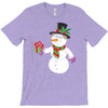 smiling snowman holding out christmas T-Shirt