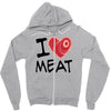 i love meat Zipper Hoodie