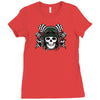 skull racer Ladies Fitted T-Shirt