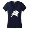 three dolphins Women's V-Neck T-Shirt