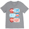 Women's March Stand Unite Fight V-Neck Tee