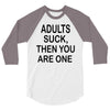 adults suck (2) 3/4 Sleeve Shirt