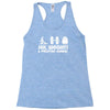 sex weights and protein shakes Racerback Tank