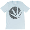 cannabis fingerprinting (black) T-Shirt