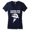 sliding into your dm's like Women's V-Neck T-Shirt