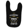 legendary riders are born in 1973 Baby Bibs
