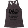 I Love You Dad Racerback Tank