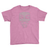 v for vendetta mask guy fawkes cool girls womens cotton t shirt dw01 Youth Tee