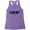 all about boo Racerback Tank