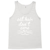 cat hair don't care cute crazy cat Tank Top