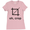 oh crop Ladies Fitted T-Shirt