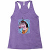unicorn nerd graphic Racerback Tank