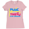 music is my drug Ladies Fitted T-Shirt