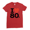 i love 80's Ladies Fitted T-Shirt