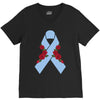 stomach cancer ribbon and rose V-Neck Tee