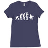 evolution of leprechaun funny irish ireland st patricks day us Ladies Fitted T-Shirt