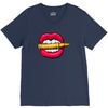 bullet in mouth V-Neck Tee