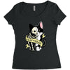 schrodinger cat tattoo Women's Triblend Scoop T-shirt