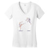 swan kick Women's V-Neck T-Shirt