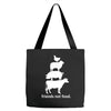 friends not food white Tote Bags