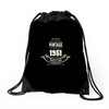 premium vintage 1951 classic perfectly aged limited edition Drawstring Bags