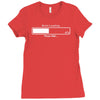 brain loading funny gamer computer geek funny Ladies Fitted T-Shirt