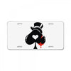 poker hat ace of spades License Plate
