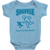 shuffle feel the movement Baby Onesie