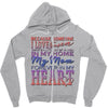 my mom is in heaven forever Zipper Hoodie