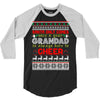 santa only comes once a year grandad is always here to cheer 3/4 Sleeve Shirt