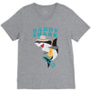 Daddy Shark -Shark Do Do Do V-Neck Tee