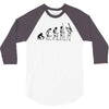 evolution of a guitarist 3/4 Sleeve Shirt